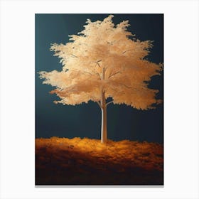 Fall Tree, Contrast, Autumn Collection Canvas Print