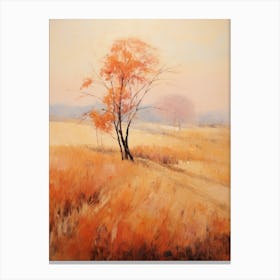 Autumn Orange Landscape 5 Canvas Print