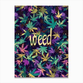 Electric Weed Vibes Canvas Print