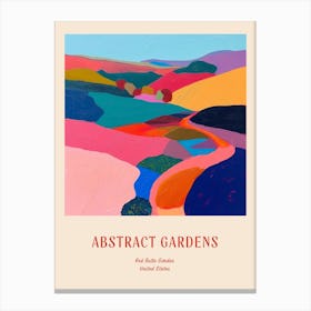 Colourful Gardens Red Butte Garden Usa 3 Red Poster Canvas Print