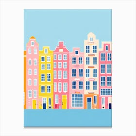 Amsterdam Colourful View 3 Canvas Print