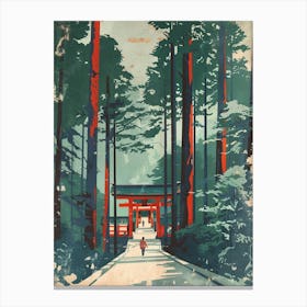 Nikko Toshogu Shrine Mid Century Modern 1 Canvas Print