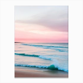 Dornoch Beach, Highlands, Scotland Pink Photography 2 Canvas Print