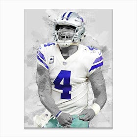 Dak Prescott Dallas Cowboys Canvas Print