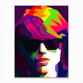Taylor Swift Celebrity Most Wanted Art WPAP Canvas Print