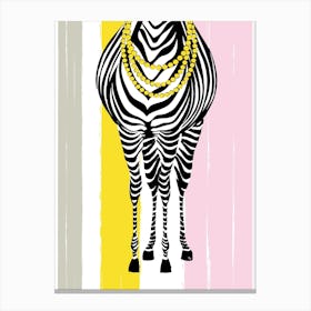 Zebra Fashionista Canvas Print