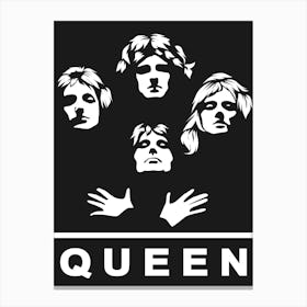 Queen Band WPAP Canvas Print