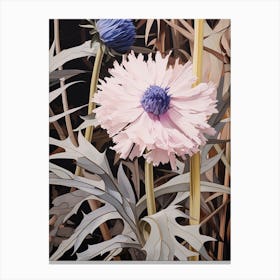 Flower Illustration Cornflower 1 Canvas Print