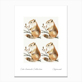 Cute Animals Collection Chipmunk 3 Canvas Print