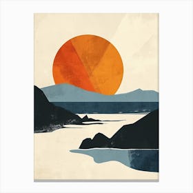 Sunset Over Scotland Canvas Print