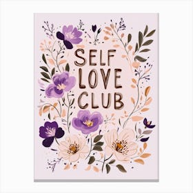 Self Love Club No 2 Canvas Print