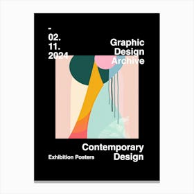 Graphic Design Archive Poster 31 Canvas Print