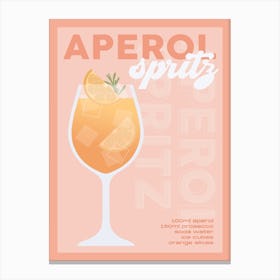 Aperol Spritz Cocktail Canvas Print