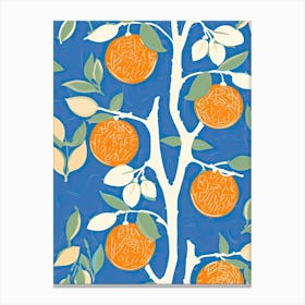 Orange Illustration 6 Canvas Print