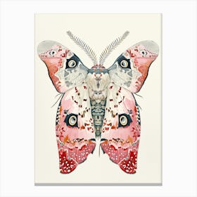 Colourful Insect Illustration Moth 49 Canvas Print