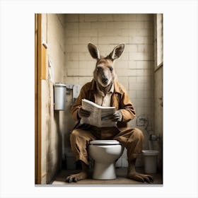 Kangaroo loo Canvas Print