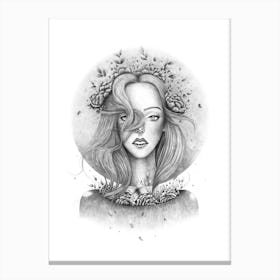 Blooming Girl Canvas Print