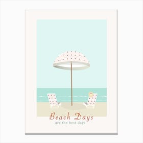 Beach Days Canvas Print