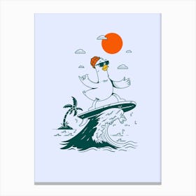 Surf Bird Canvas Print