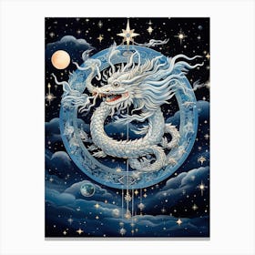 Dragon Elements Merged Illustration 7 Canvas Print