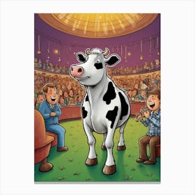 Cow In The Circus Canvas Print