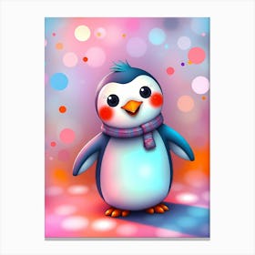 Waddleberry McFlap: A Cute Penguin Artwork For Children Canvas Print