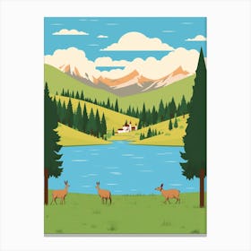 Slovakia 2 Travel Illustration Canvas Print