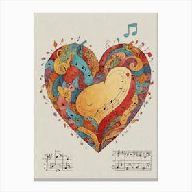 Heart Of Music 21 Canvas Print