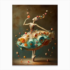 Candy Ballerina Canvas Print