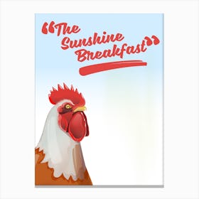 The Sunshine Breakfast Advert Canvas Print