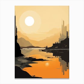 Ruined Abstract Minimalist 6 Canvas Print