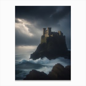 Castle On The Coast Canvas Print