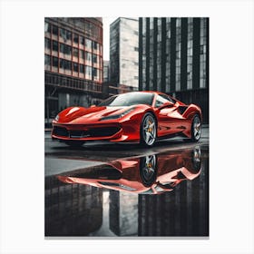 Ferrari F8 Sports Car Canvas Print