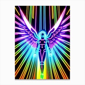 Neon Angel Canvas Print