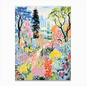 Claude Monets Garden France Modern Illustration 3 Canvas Print