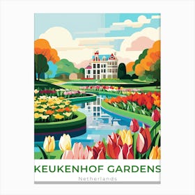 Netherlands Keukenhof Gardens Travel Canvas Print