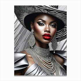 Afro-American Beauty Rich Slay 9 Canvas Print
