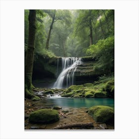 Default Forests And Waterfalls These Images Bring A Sense Of C 3 Canvas Print