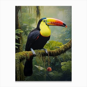 Tropical Tapestry: Keel-billed Toucan Wall Art Canvas Print