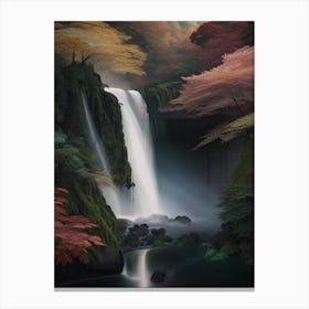 Shiraito Falls, Japan Realistic Photograph (2) Canvas Print