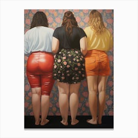 Body Positivity Here Come The Girls 6 Canvas Print