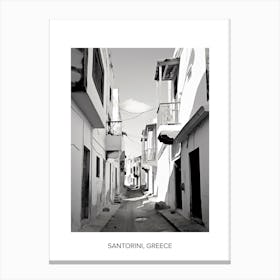 Poster Of Tangier, Morocco, Photography In Black And White 4 Canvas Print