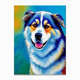 Alaskan Malamute 2 Fauvist Style dog Canvas Print