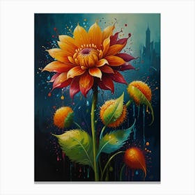 Dahlia Canvas Print