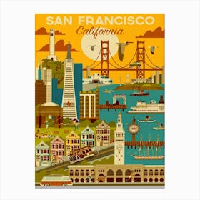 San Francisco California Canvas Print