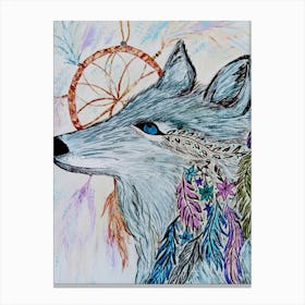 Spiritual Wolf Canvas Print