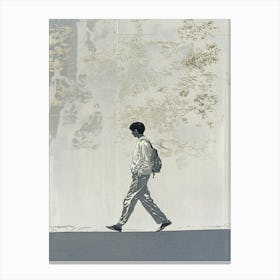 Man Walking 1 Canvas Print