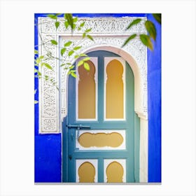 Blue Door In Morocco Canvas Print