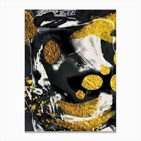 Gold And Black 1 Canvas Print