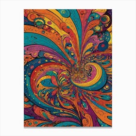 Psychedelic Swirls 8 Canvas Print